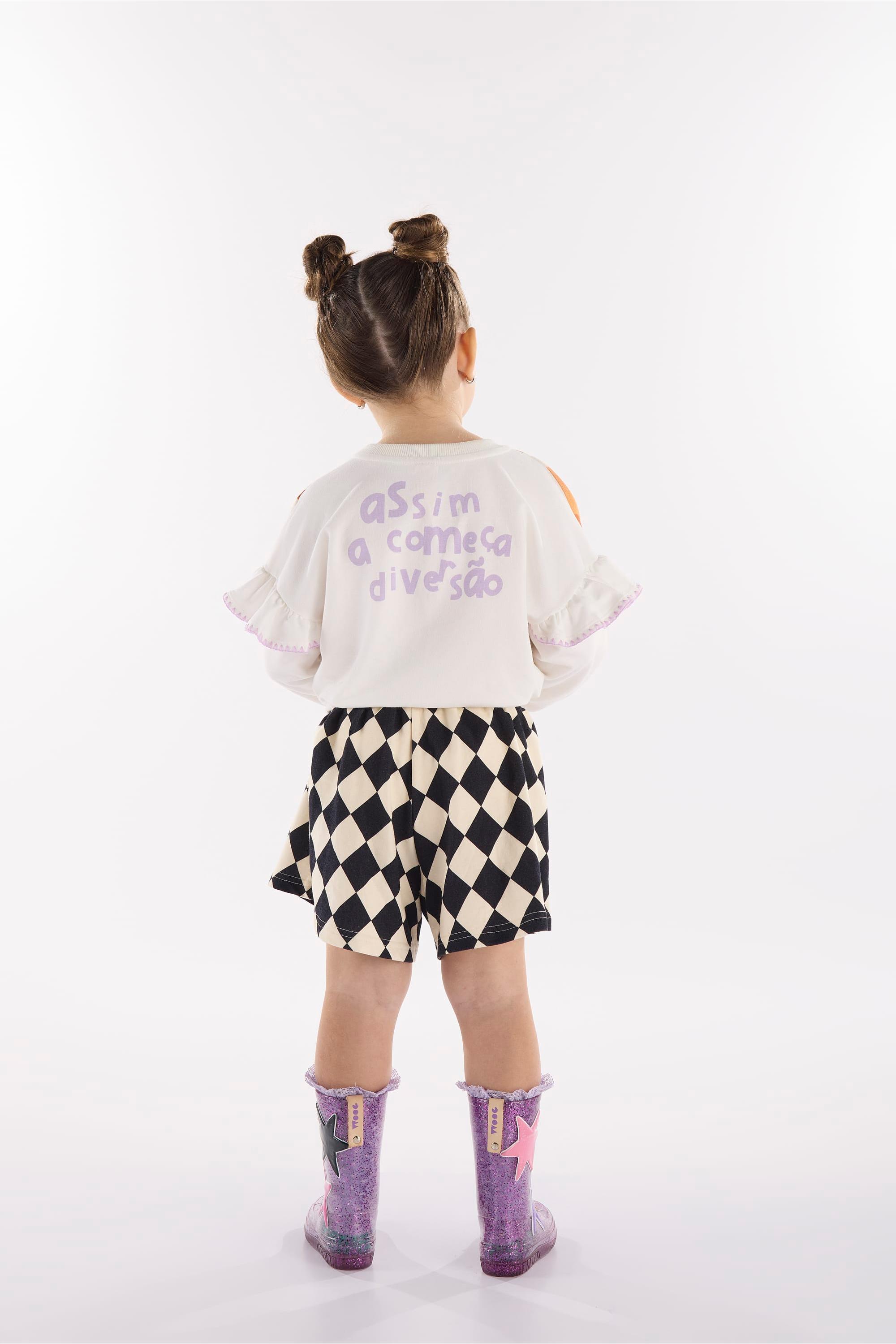 Conjunto Safári Encantado Infantil Feminino (Off White) Três e Já - Imagem 21
